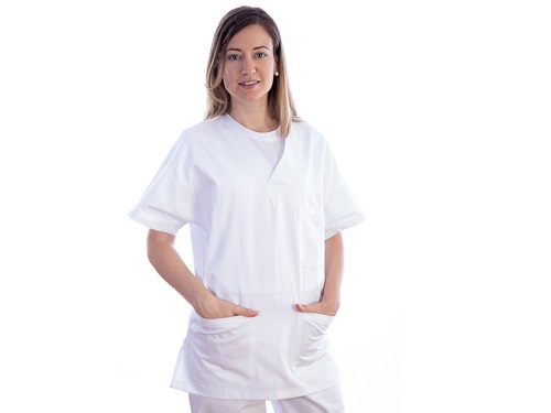 Womens Scrub Tunic With Studs