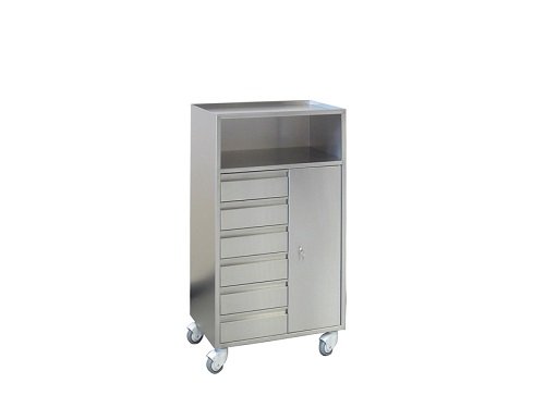 Stainless Steel Hospital  Trolley That is Lockable  Stainless Steel Hospital  Trolley That is Lockable