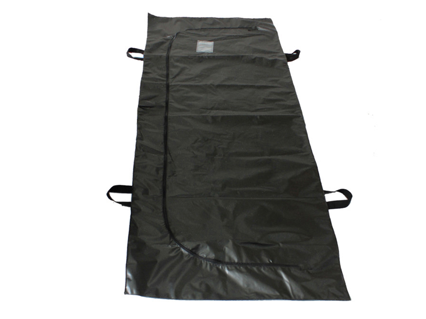 Black PVC Mortuary Body Bag