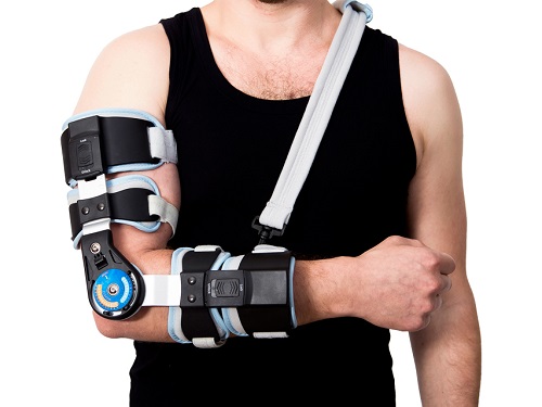 Post Operative Elbow Brace With Sling Left