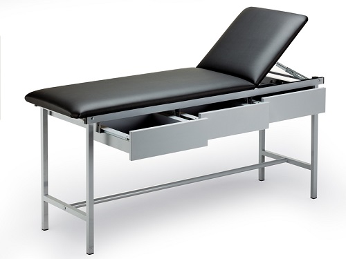 Fixed Height Examination Couch With 3 Drawers