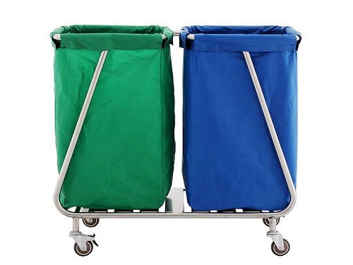 Soiled Linen Trolley Double