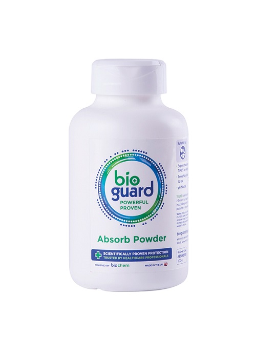 Bioguard Absorb Powder 100g Shaker Tub White