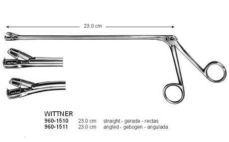 WITTNER Biopsy Forceps Angled 23 cm