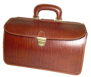 Doctor's Medical Bag - Antique Brown Leather Case  Doctor's Medical Bag - Antique Brown Leather Case