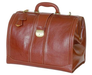 Doctors Traditional Medical Case - Brown Leather