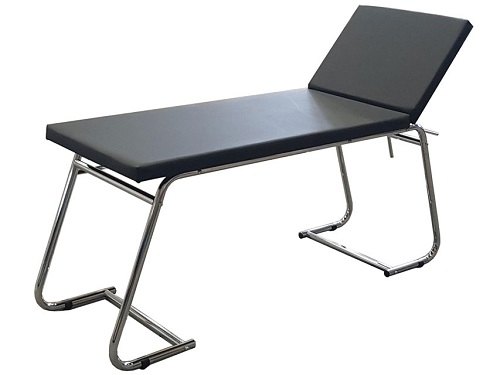 Examination Couch Chromed Black