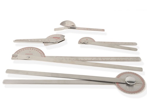 Stainless Steel  180 Degrees Digit Goniometer 15 cm