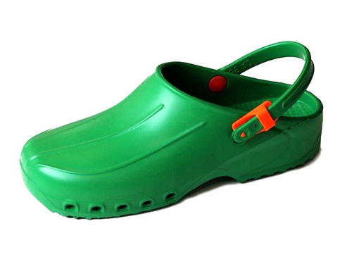 Washable Unisex Theatre Clogs in Green