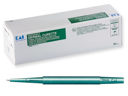 KAI Single Use Sterile Dermal Curette Box of 20