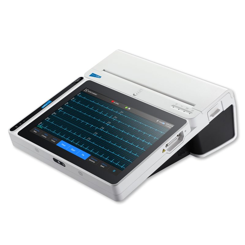 Tablet ECG with Touch Display and Docking Station.