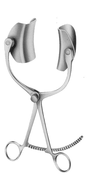 Collin  Pozzi Abdominal Retractor  Bi Valve 38x60x100mm