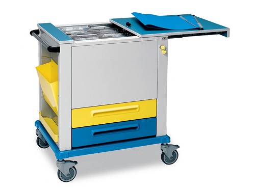 Patient Records Trolley- Sliding Top