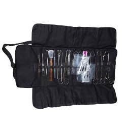 Black Empty Canvas Roll For Dissecting Instruments