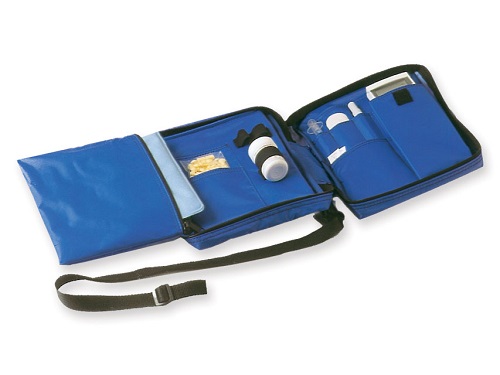 Diabetic Bag in Blue Nylon