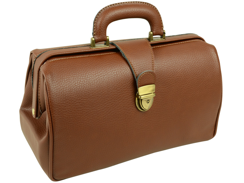 Cognac Coloured Leather Doctors Bag