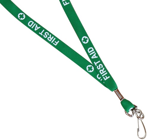 First Aid Green Lanyard