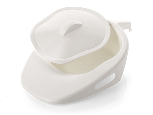 Slipper Bedpan With Handle and Lid 1500 ml  Slipper Bedpan With Handle and Lid 1500 ml
